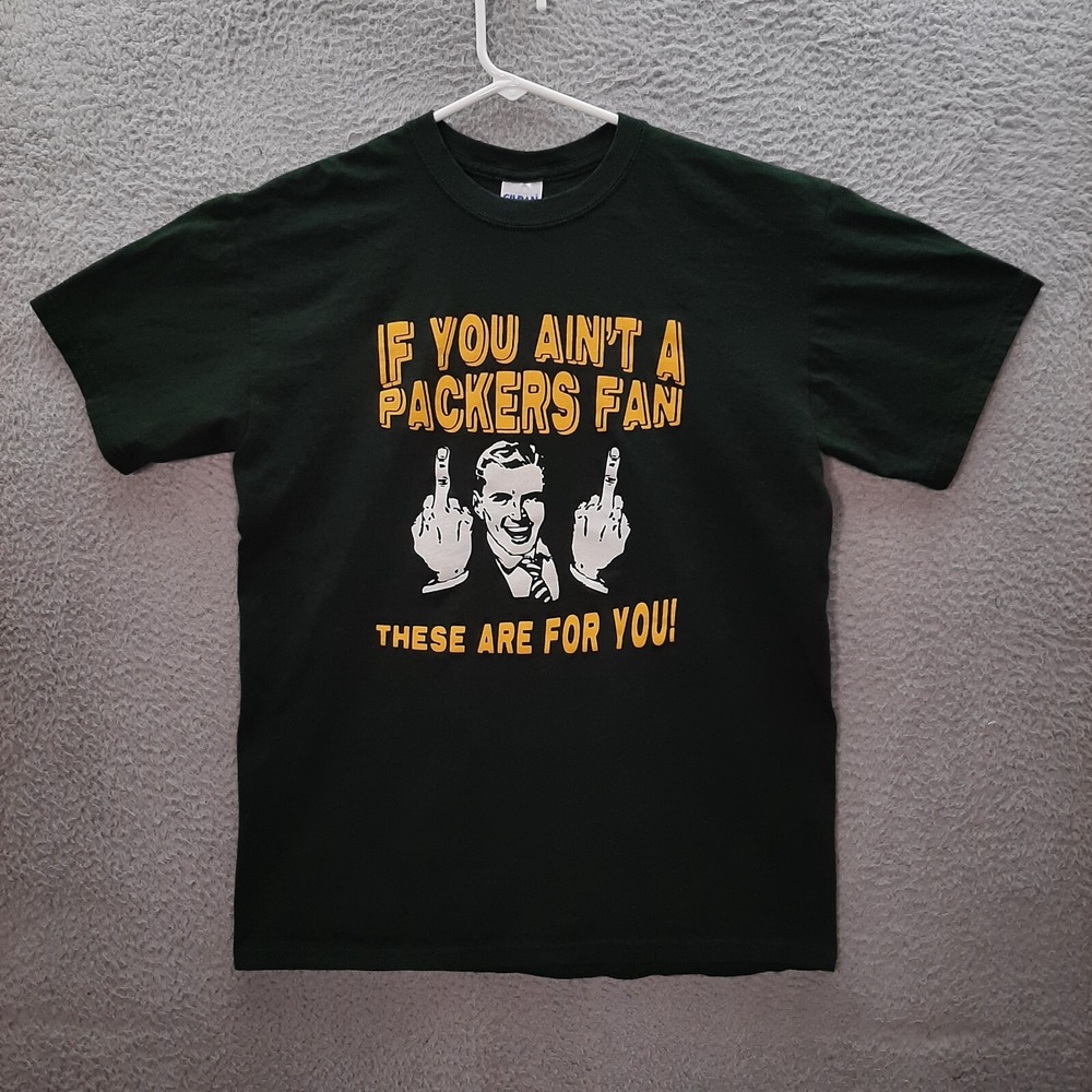 Green Bay Packers Shirt Adult Medium Green NFC Humor Graphic Tee NFL Football